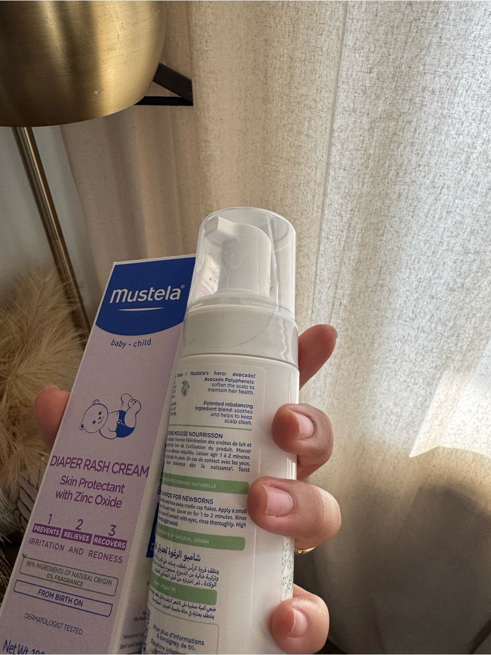MUSTELA Gentle Foaming Shampoo & Diaper Rash Cream Set - SEALED - SET of 2 - Picture 3 of 4
